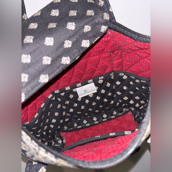 Y2K VTG 2002 Vera Bradley Retired Design Classic Black Shoulder Bag Tote - Picture 7 of 7